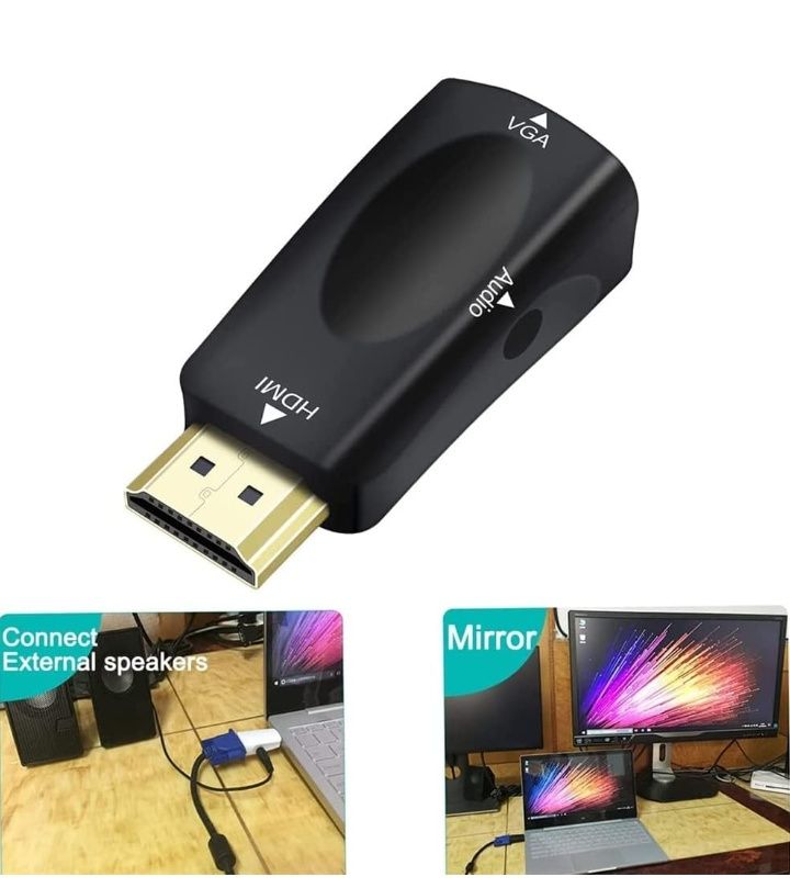Adapter wtyczka HDMI na gniazdo VGA