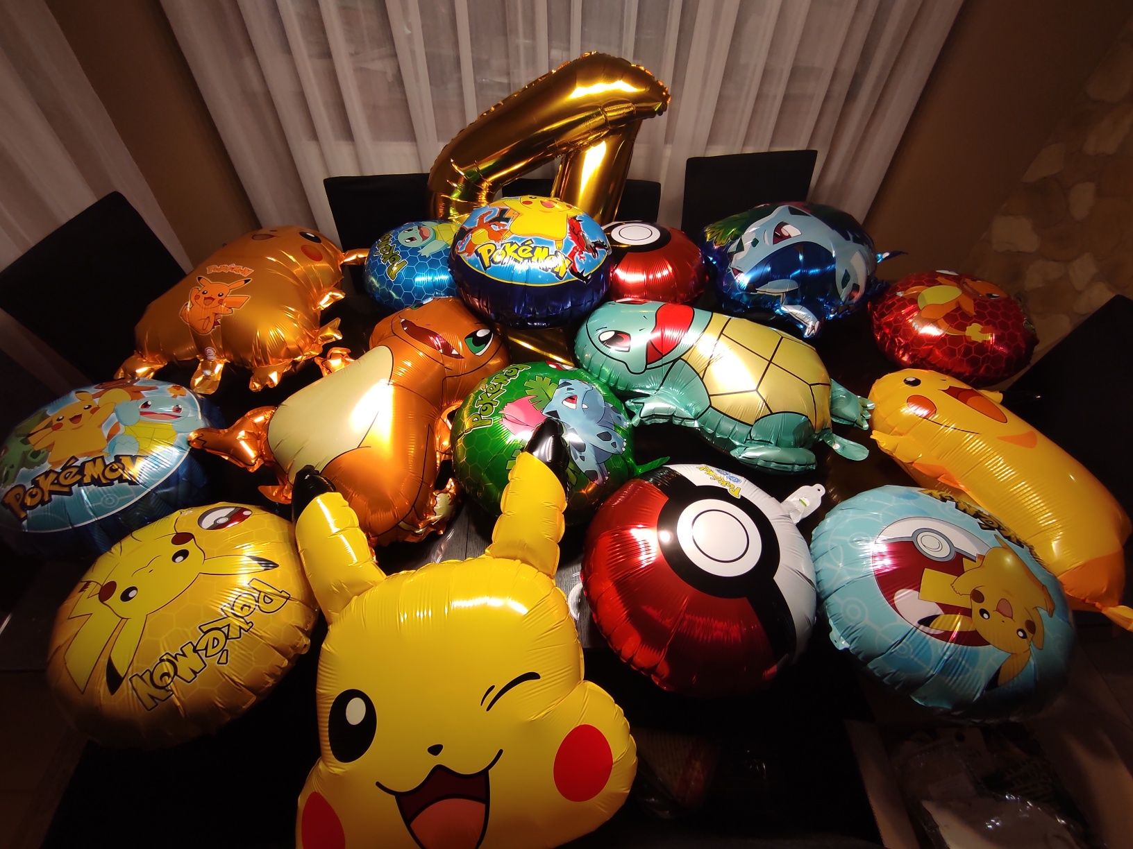 Balony pokemony pokemon dekoracja Pikachu urodziny