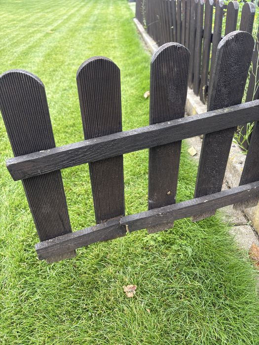 Płotek ogrodowy drewniany wysokość 40 cm