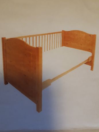 Łóżeczko dziecięce 70 × 140 cm z materacem