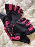 Luvas de treino pretas rosa