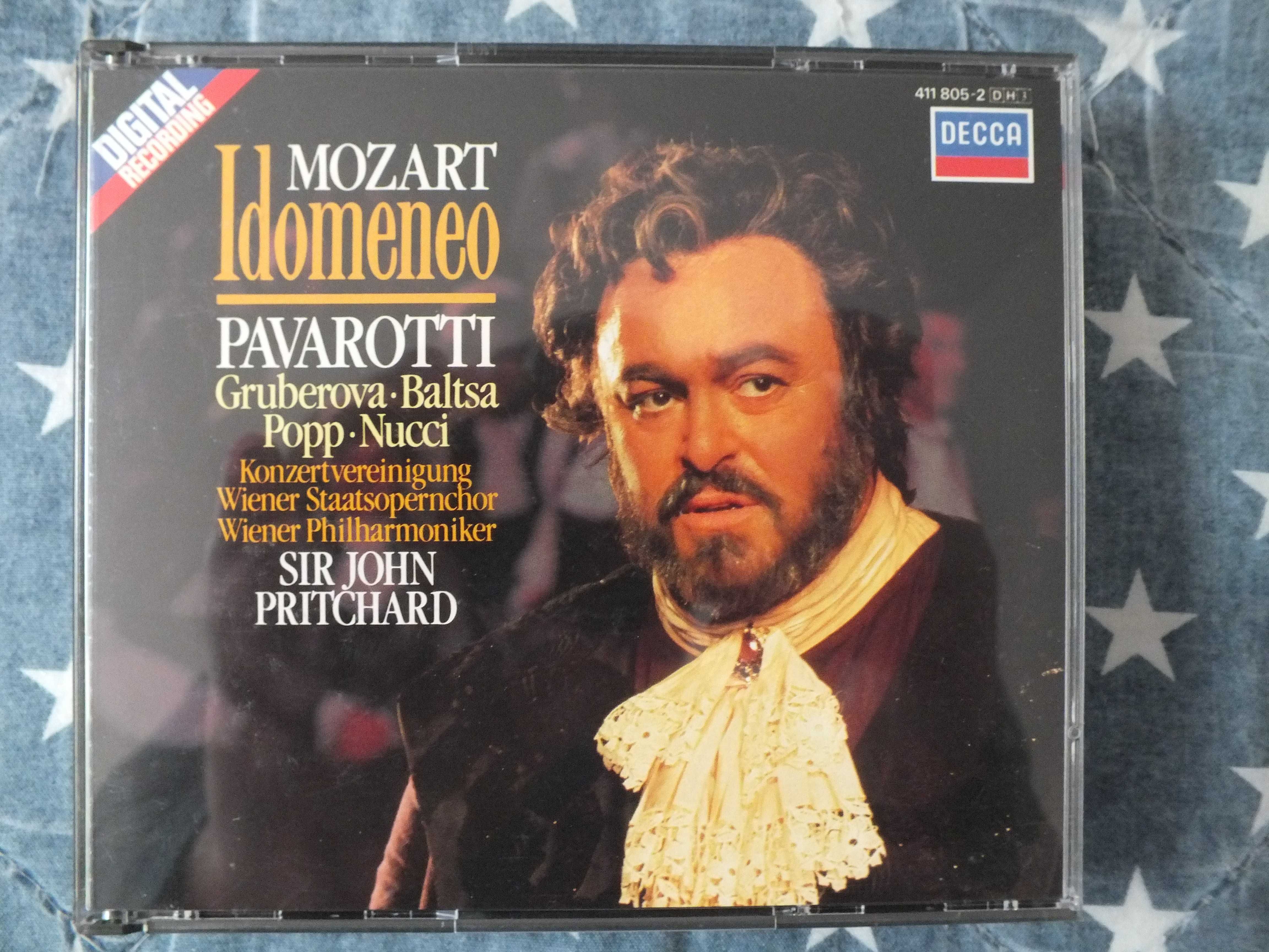 CD Mozart - Idomeneo Pavarotti  -PRITCHARD  88' 3CD  Decca  Idealny