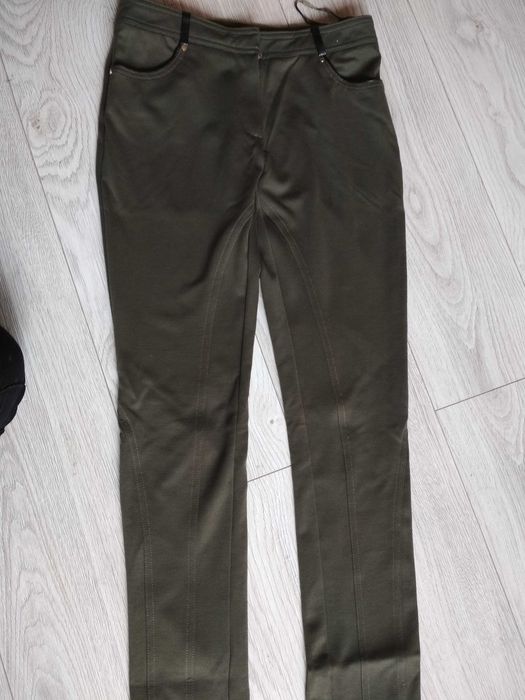 Spodnie legginsy khaki damskie