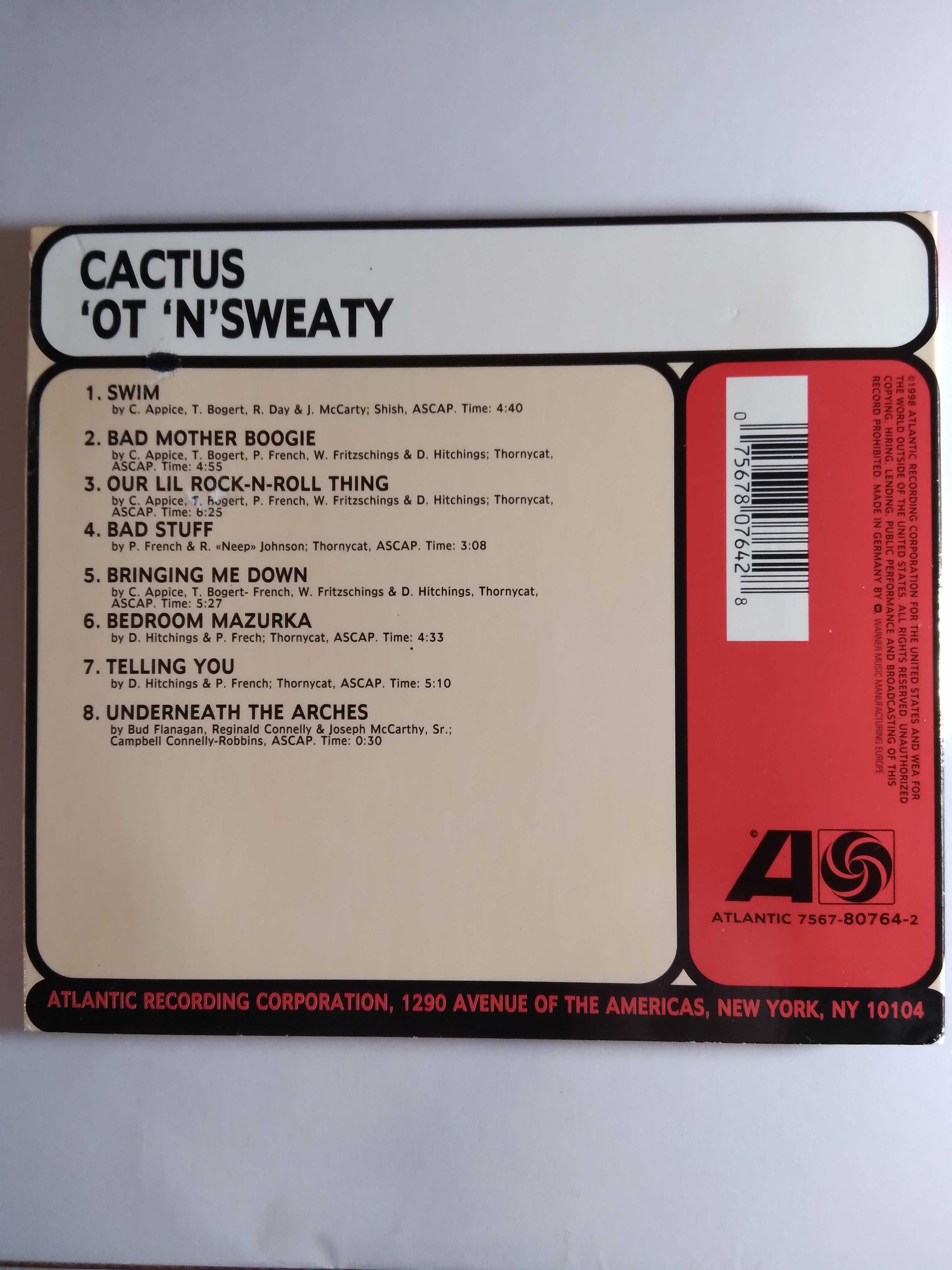 Cactus, 'Ot 'n' Sweaty 1972, Atlantic Records, Made in Germany