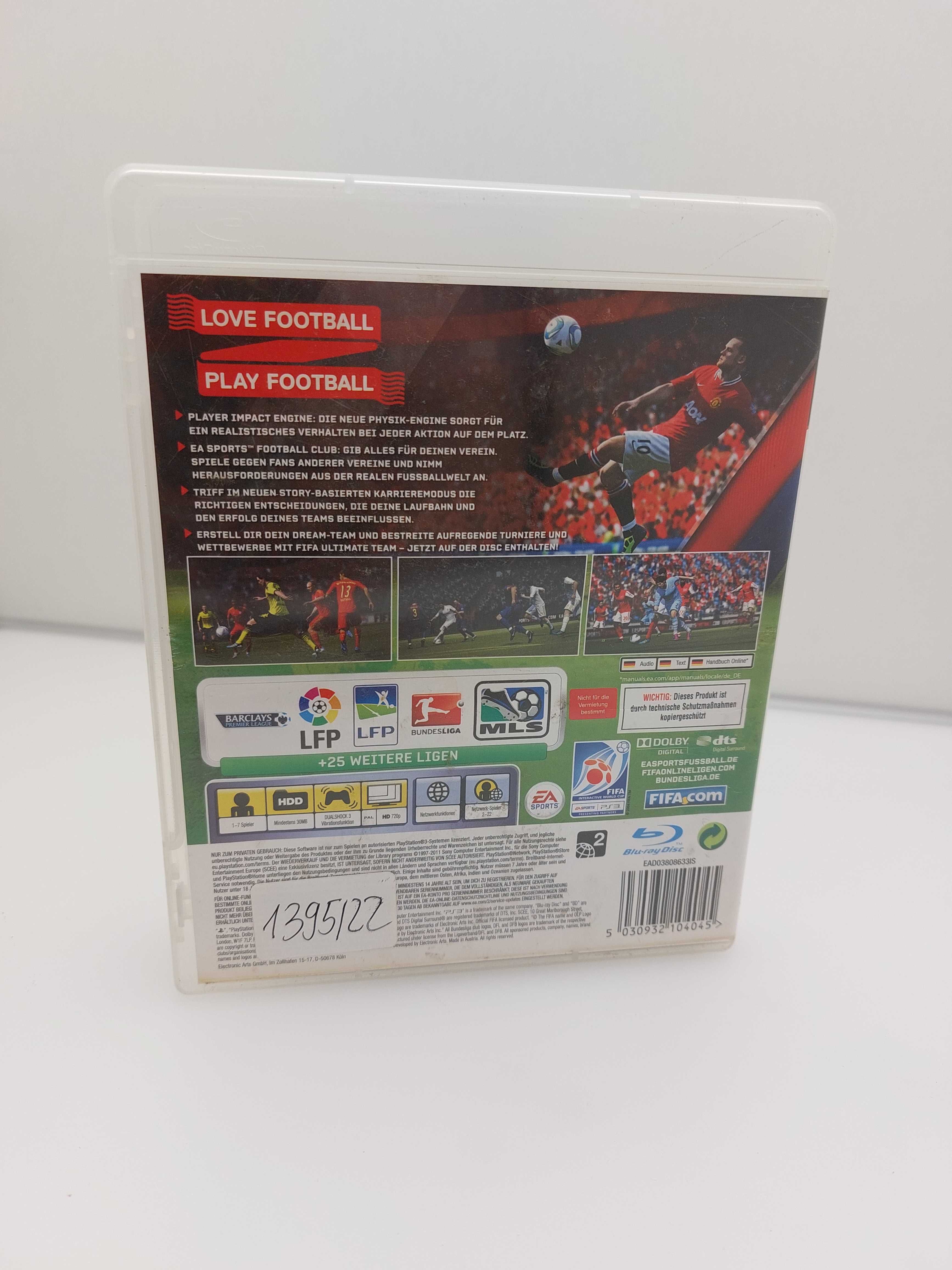 Fifa 12 PS3 wesja pudełkowa(1395/22psz)