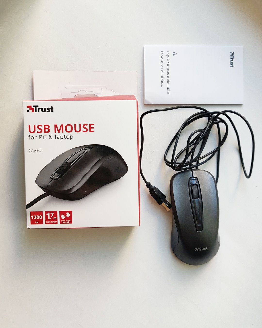 Новая мышка Trust Carve USB (TR23733)