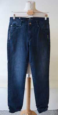 Spodnie Jeans Dzins Marszczone 28 M 38 By Bessie