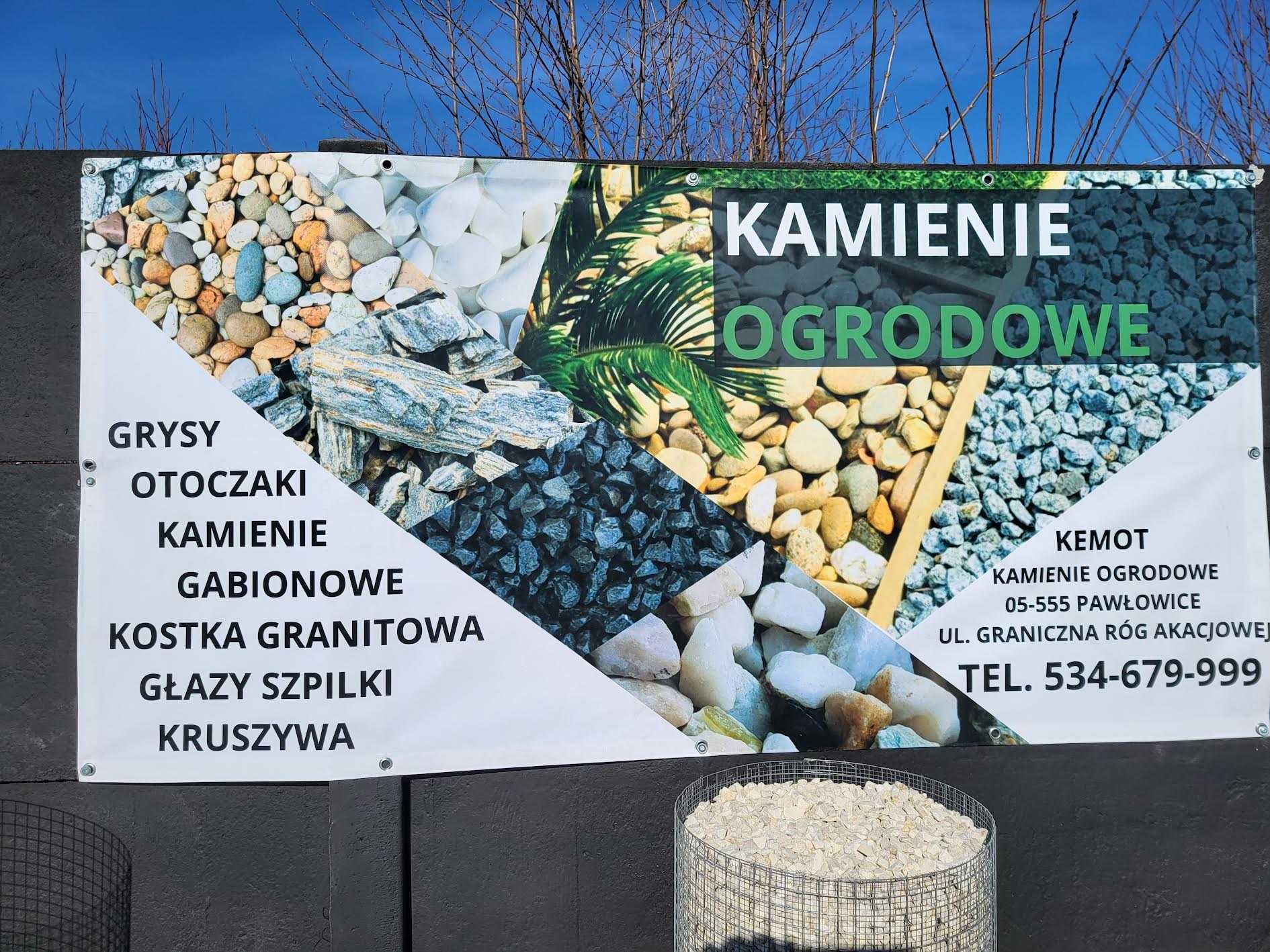 Grys biały dolomit kamień ogrodowy 8-16