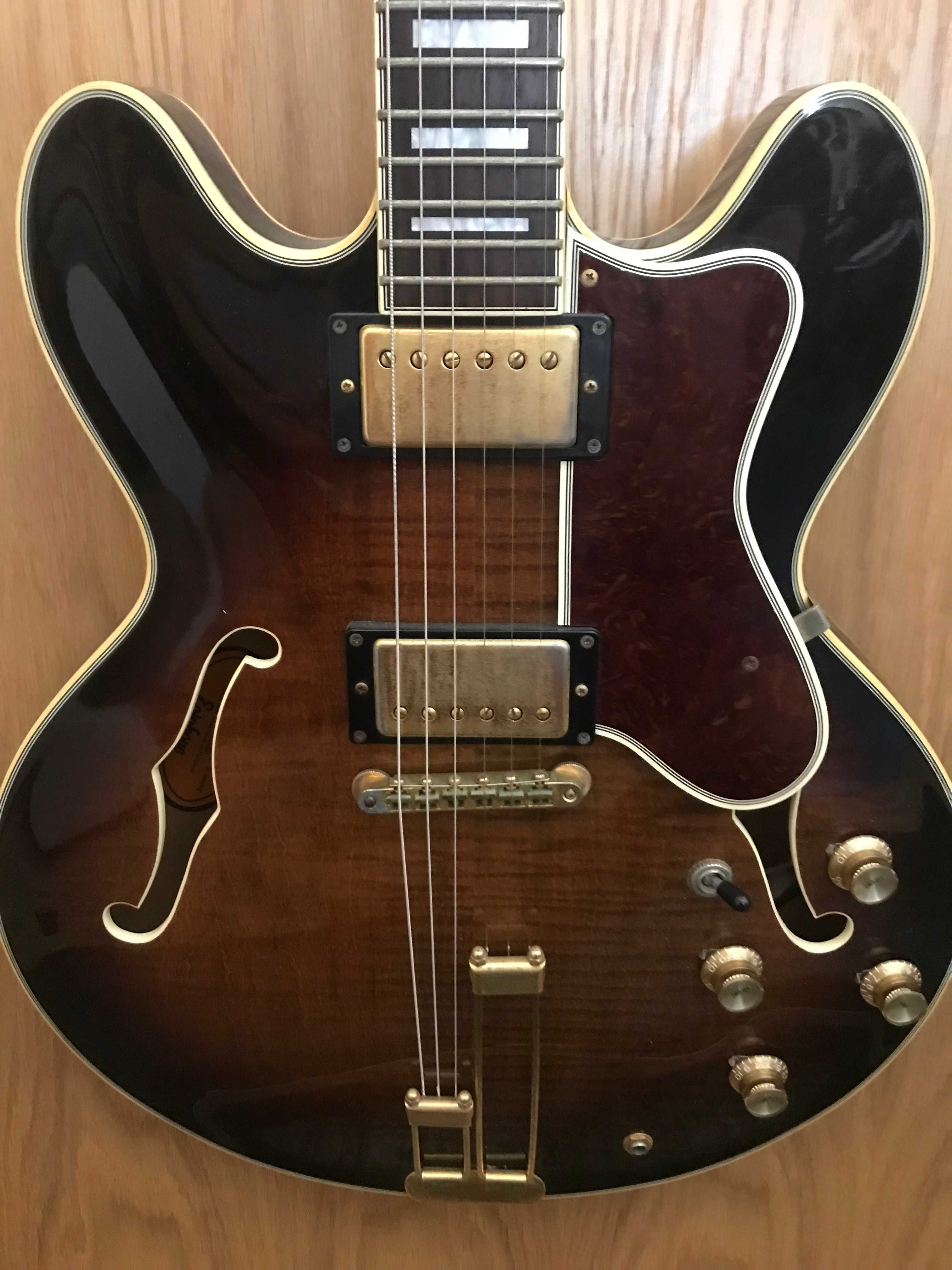 Epiphone Sheraton Vintage MIJ - Rare Tiger Sunburst