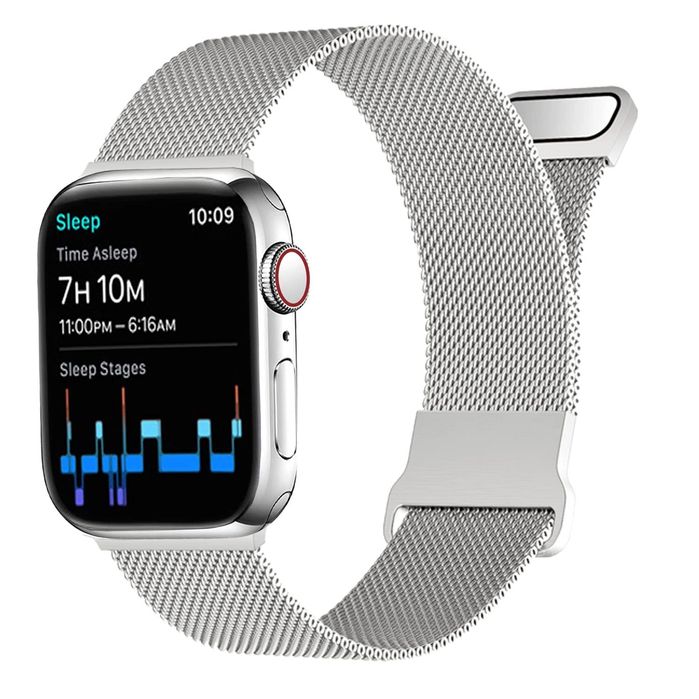 Pasek Baklon ze stali nierdzewnej do Apple Watch 38/40/41 mm srebrny