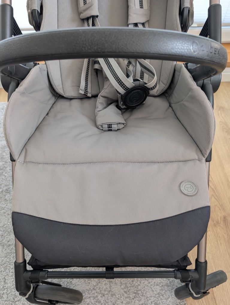 Wózek Cybex Melio 2.0 Soho Grey spacerówka +adaptery i uchwyt do kubka