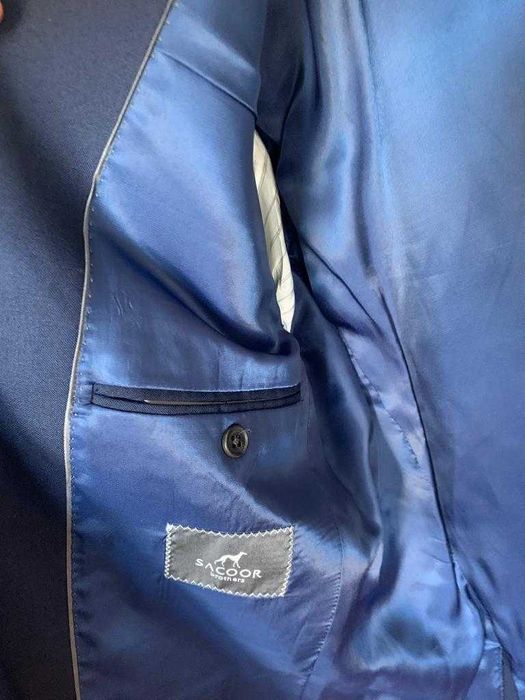 Blazer Sacoor Brothers Azul Escuro Tam 50 - NOVO