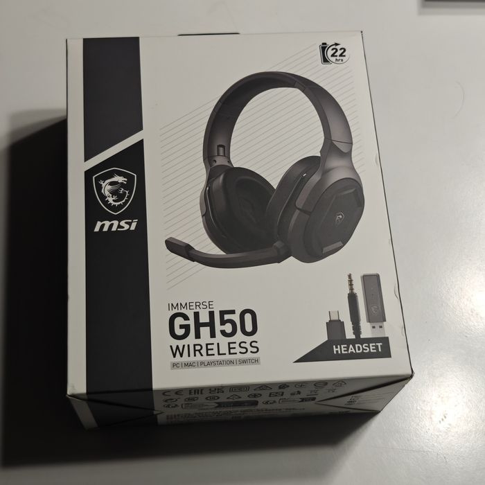 Słuchawki bezprzewodowe gamingowe z mikrofonem MSI Immerse GH50