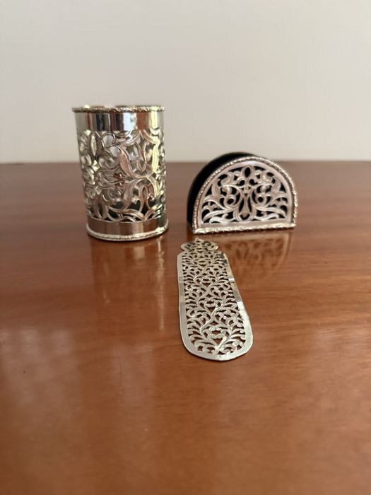 Conjunto de secretária em artesanato marroquino