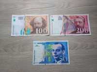 Stare banknoty 350 francs