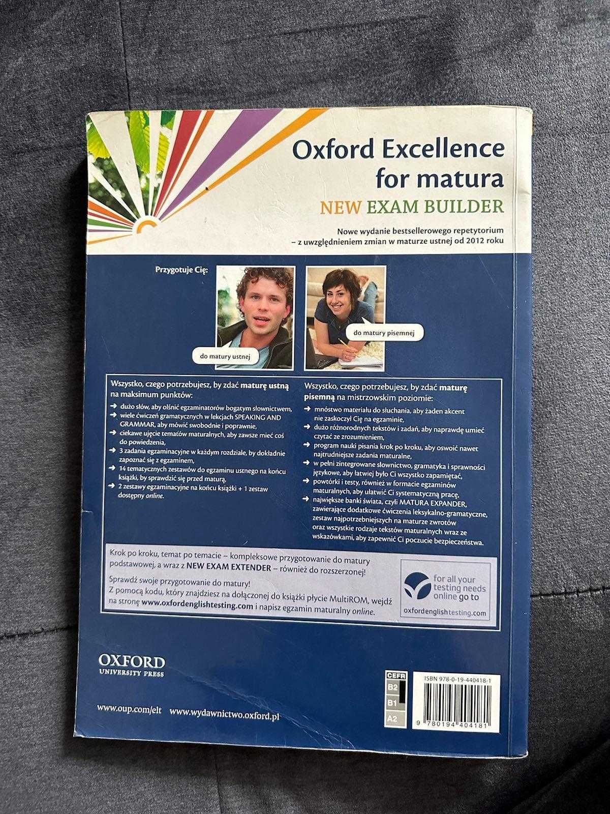 Oxford Excellence for matura, NEW Exam Builder, Podręcznik + 2 CD