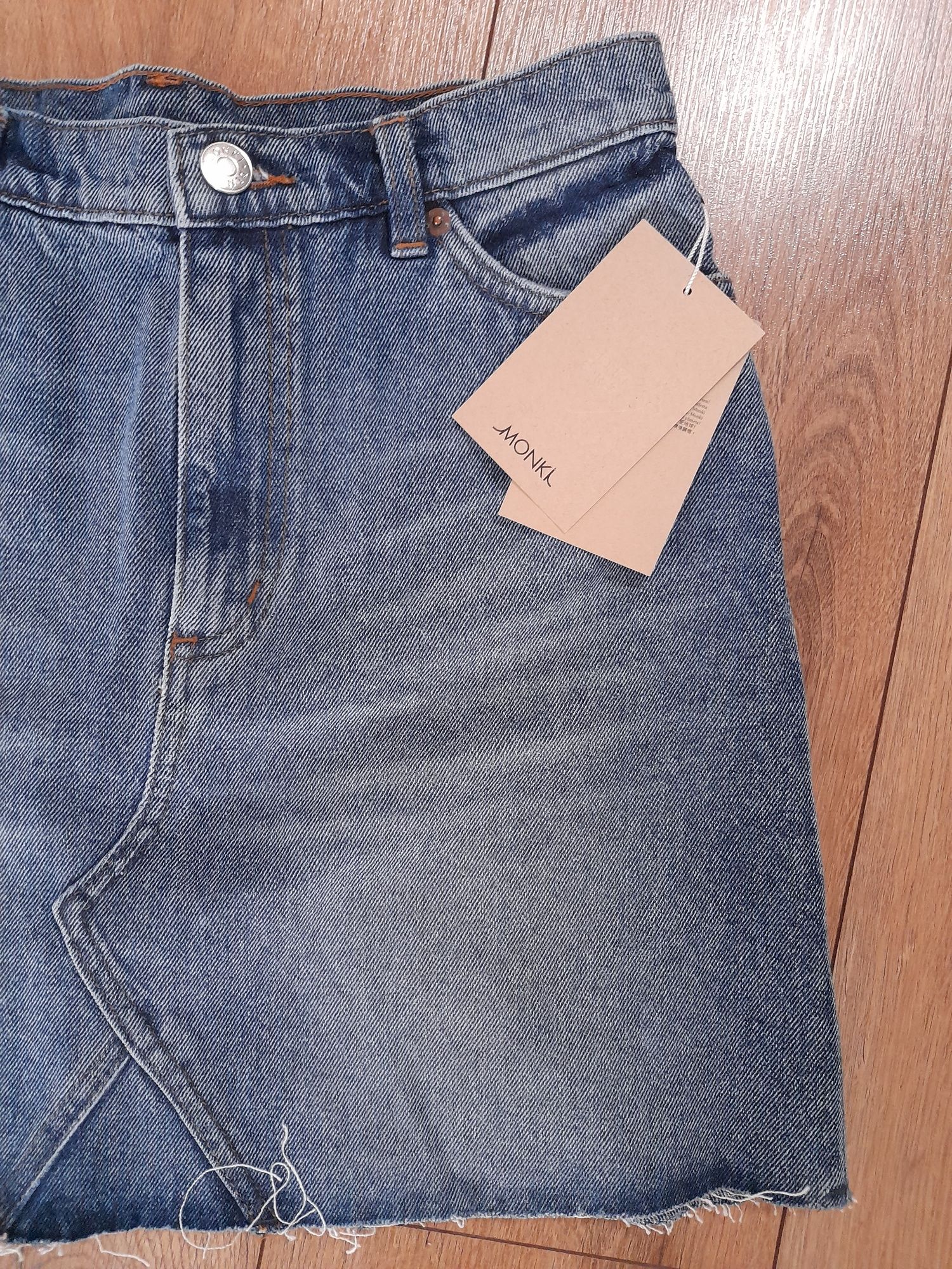 Nowa jeansowa spódnica niebieska monki M 38