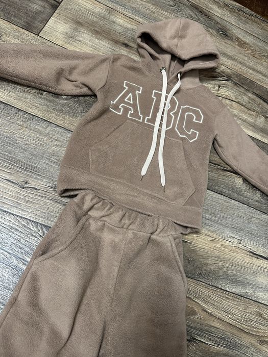 Флисовый костюм беж