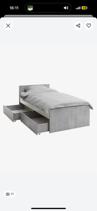 Ліжко односпальне