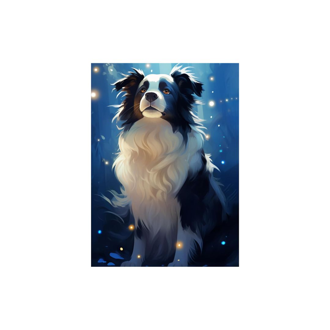 Zestaw do malowania diamentami Haft Diamentowy 30x40cm border collie