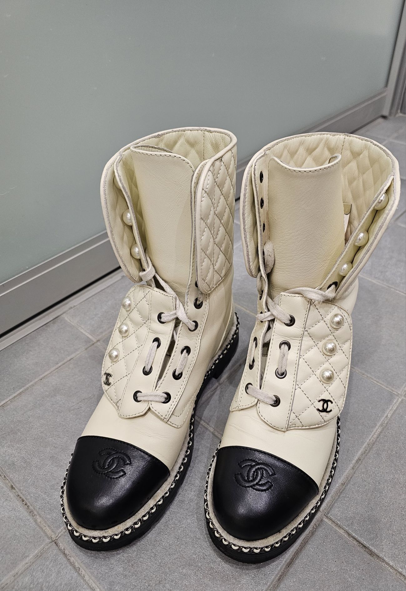 Ботинки, сапоги Chanel, р.38.
