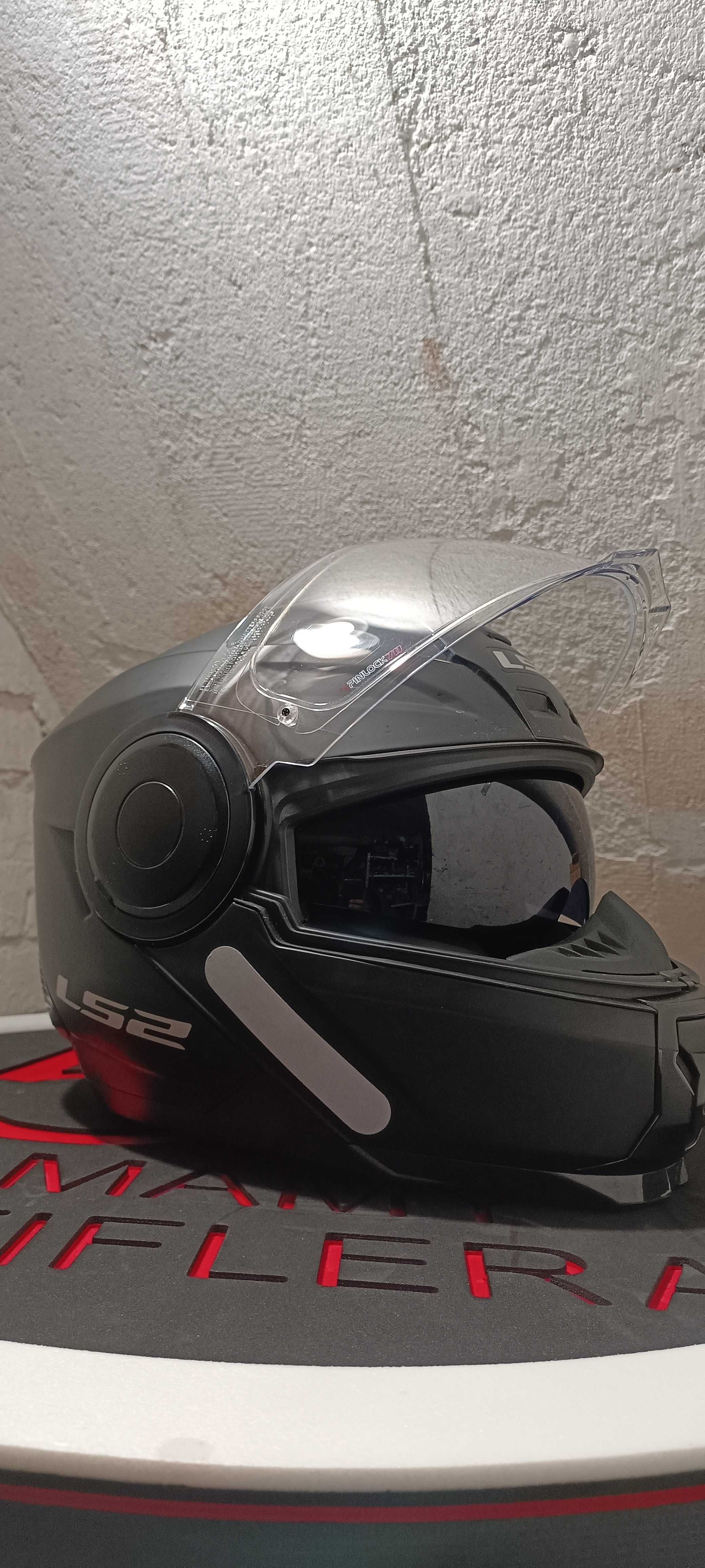 Kask motocyklowy LS2 rozmiar L z blendą i Pinlockiem