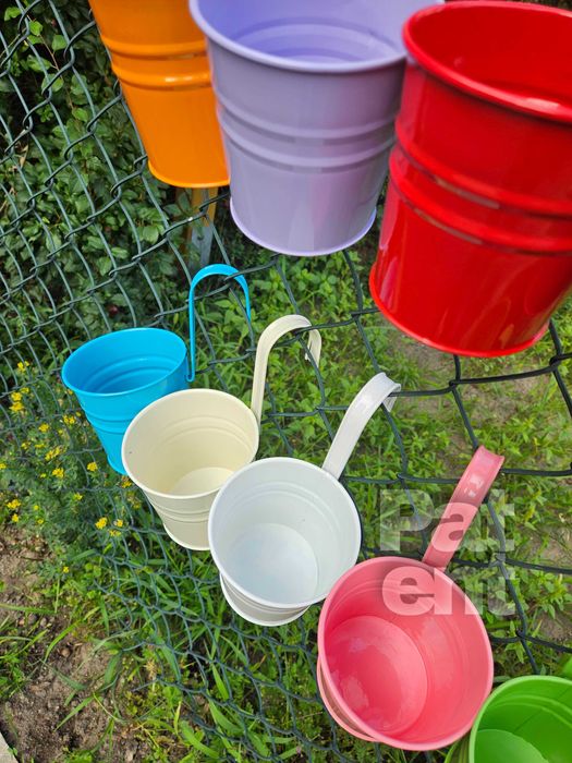 Doniczki kolorowe 10 sztuk na rośliny wiaty do ogrodu na balkon taras