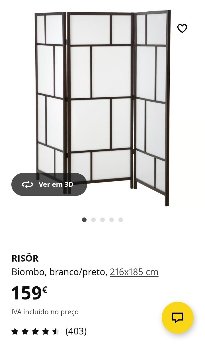 Biombo Ikea usado