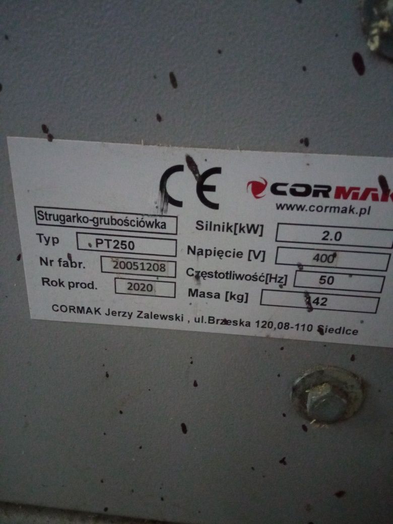Grubościówka  heblarka cormak