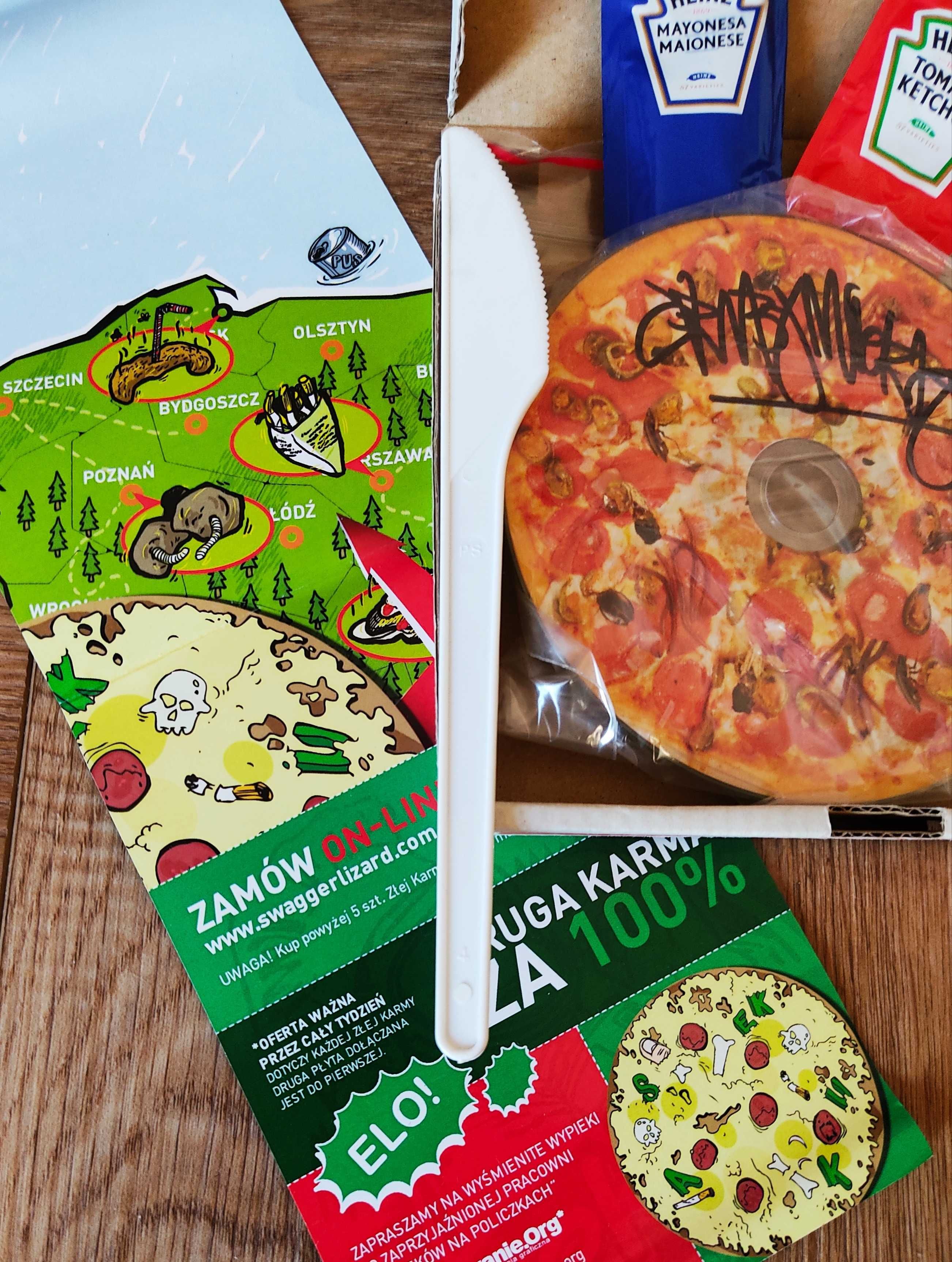 Sekaku Gruby Mielzky - Zła Karma BOX PIZZA nowa autograf zestaw unikat