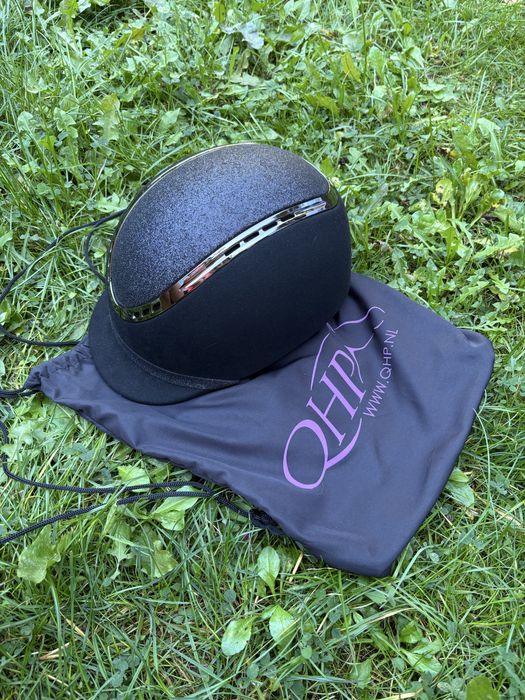 Kask jeździecki QHP „Glitz”, rozm. 55-56 - NOWY