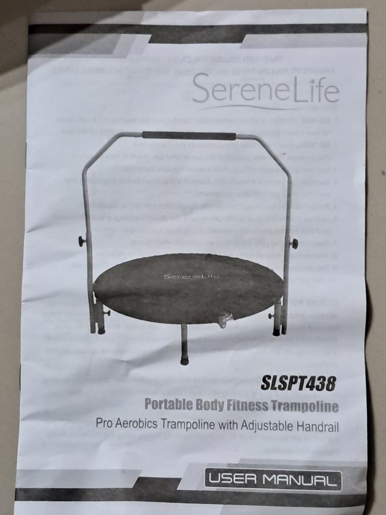 Trampolina fitness, dla doroslych i dzieci Serenelife