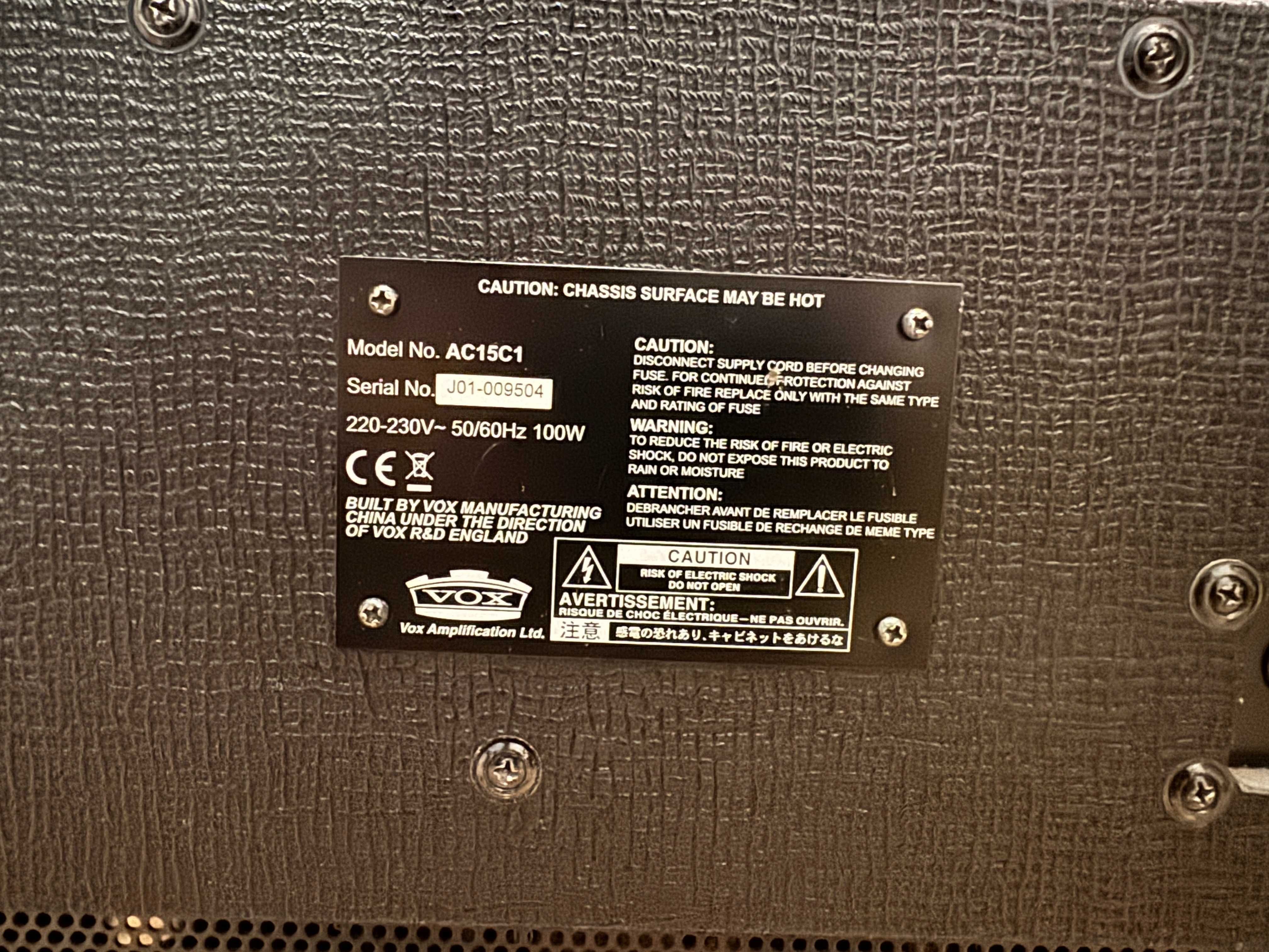 VOX AC15 C1 lampowe combo gitarowe 15W + GRATISY