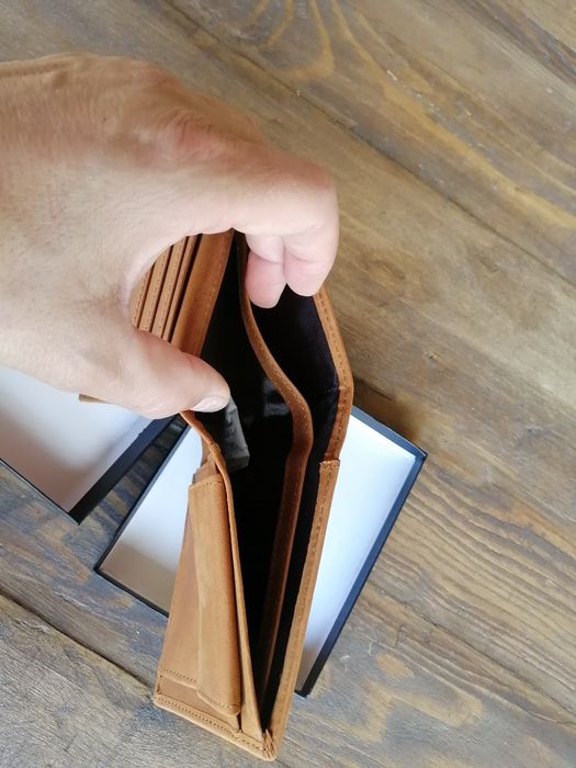 Carteira masculino de pele verdadeira