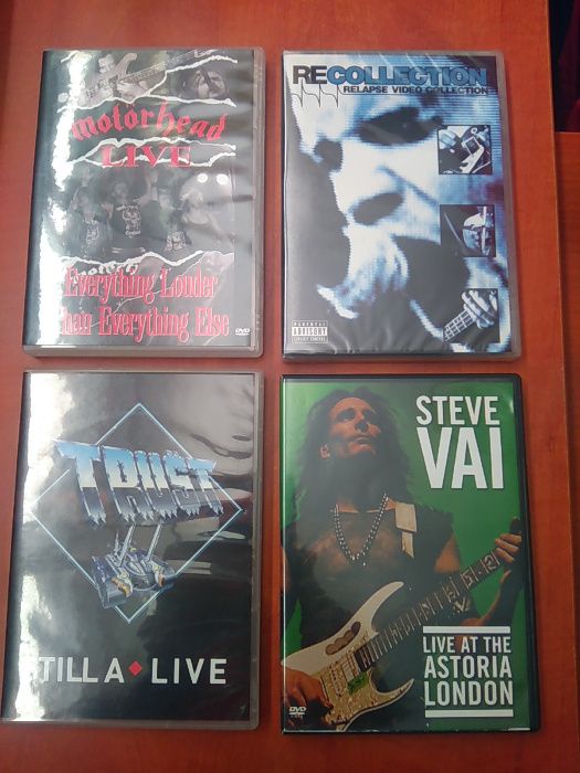 DVD-Slayer,Motorhead,Manowar,Steve Vai,Trust,Judas Priest,Iron Maiden