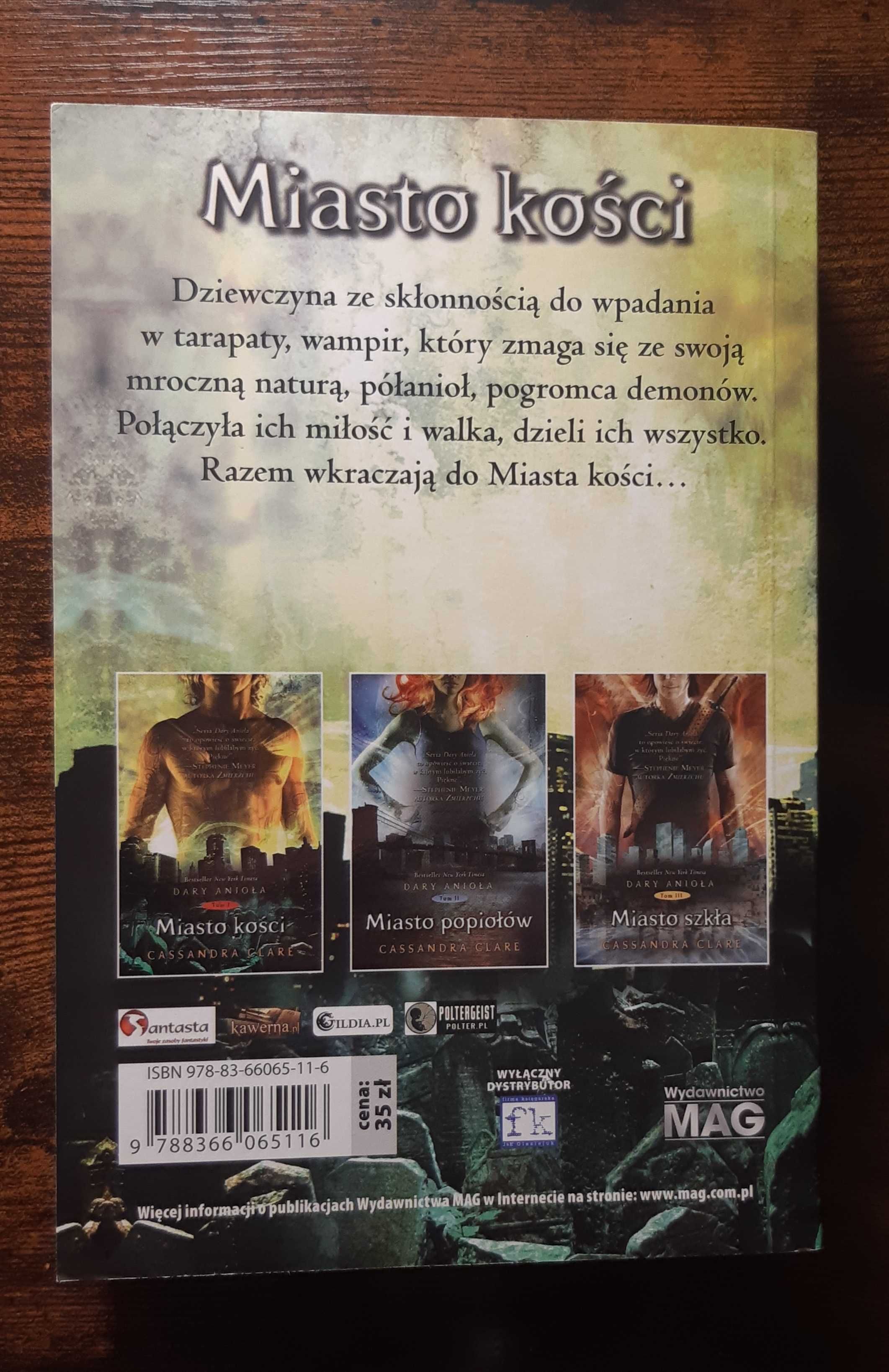 Dary Anioła - miasto kości - Cassandra Clare