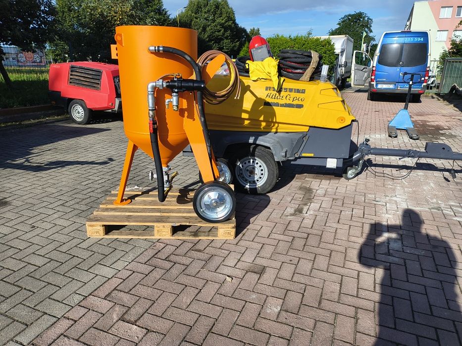 Komplet kompresor Atlas copco xas 97+piaskarka dostawa gratis