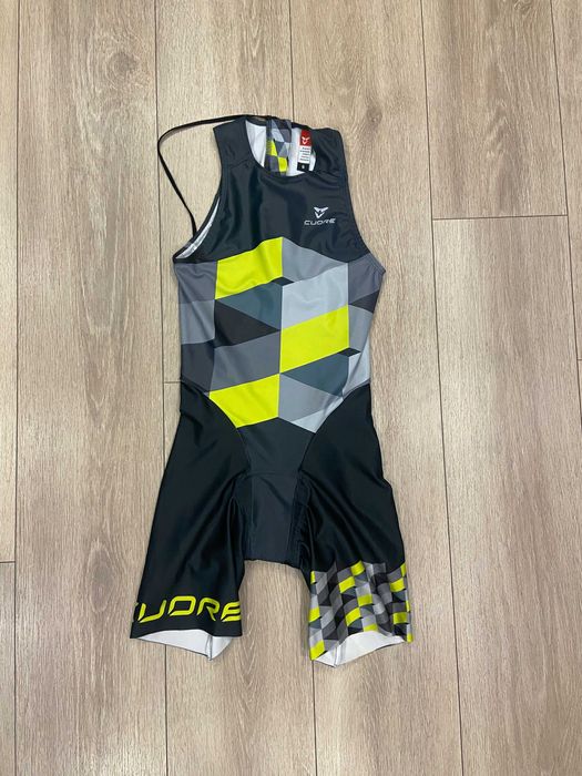 | S |  Велокостюм / Велокомбез Трисьют Cuore Team Tri Suit Gold