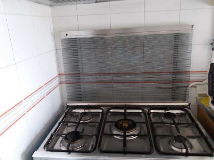 Fogão inox a gás 
 com forno grill ( marca italiana) (Tecnogas