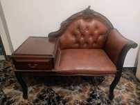 Namoradeira , sofá com mesa e gaveta