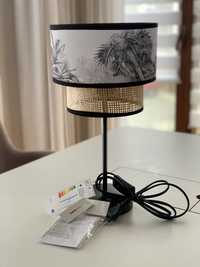 Nowa lampka nocna czarna boho liscie home&you z metką