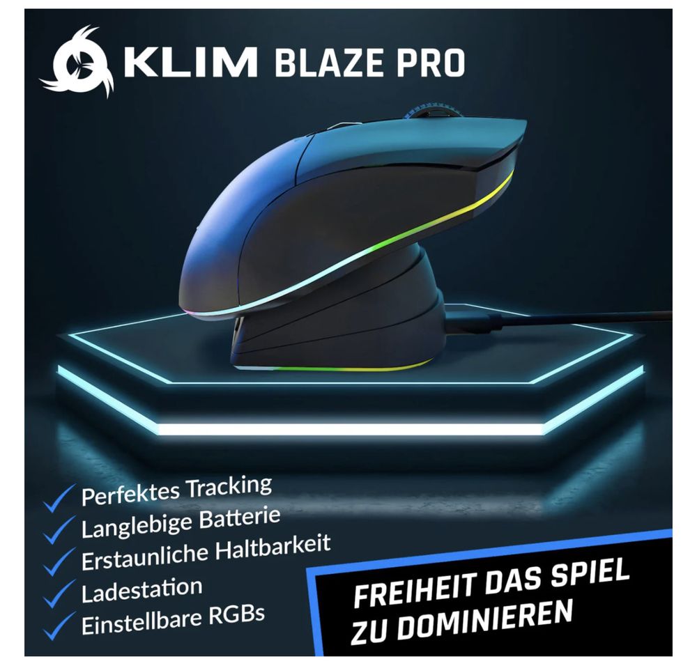 Myszka KLIM Blaze Pro - NOWOŚĆ 2023