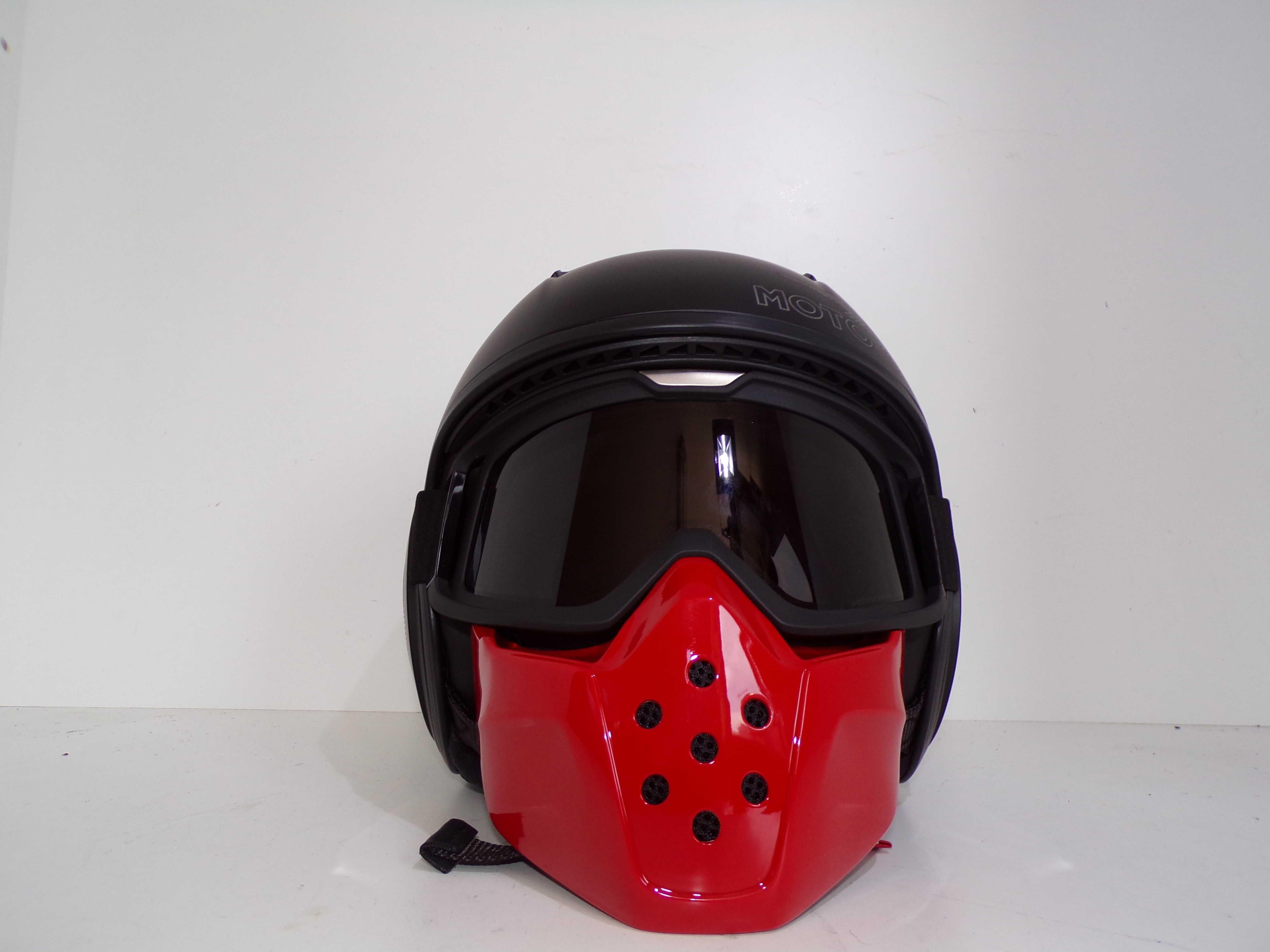 Oryginalny Kask Moto Guzzi z maska BANDIT Mask Helmet Matte Black M