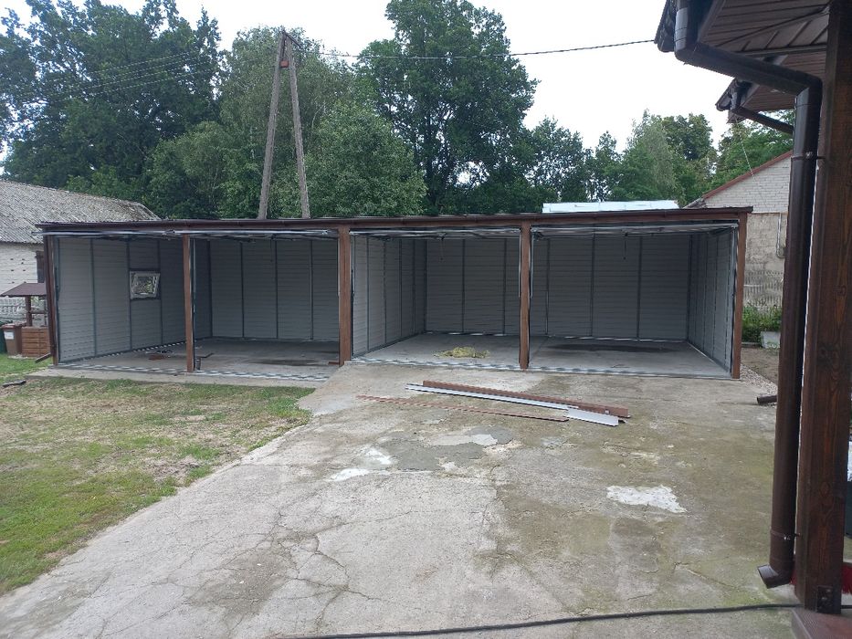 Garaż 12x5 czterostanowiskowy niezależne wejście dowolny wymiar pomiar