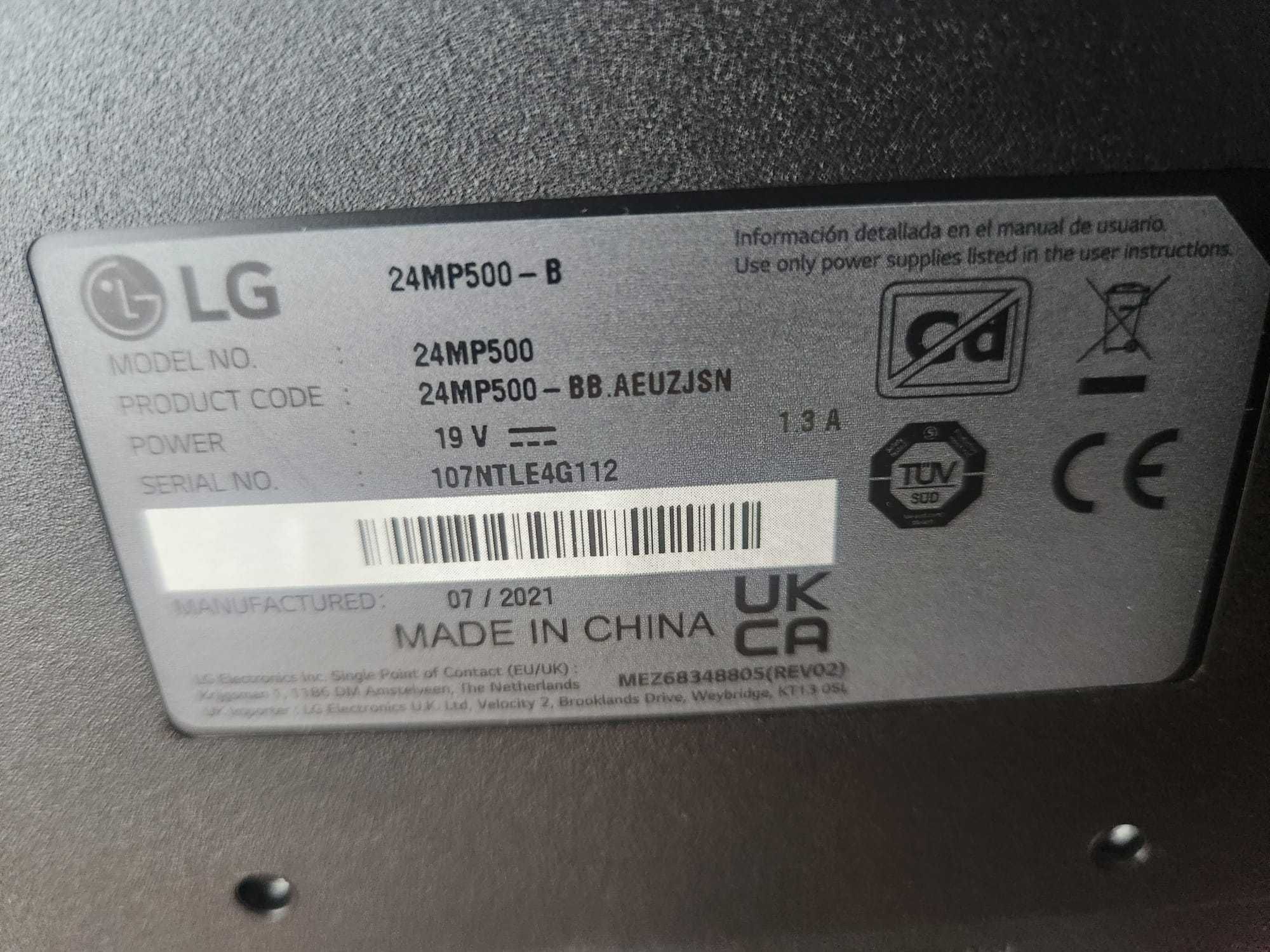 Monitor LG 24QP500-B 23.8" LED IPS