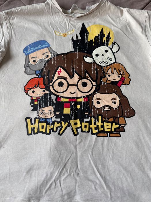 H&M beżowy T-shirt  146 / 152 Harry Potter