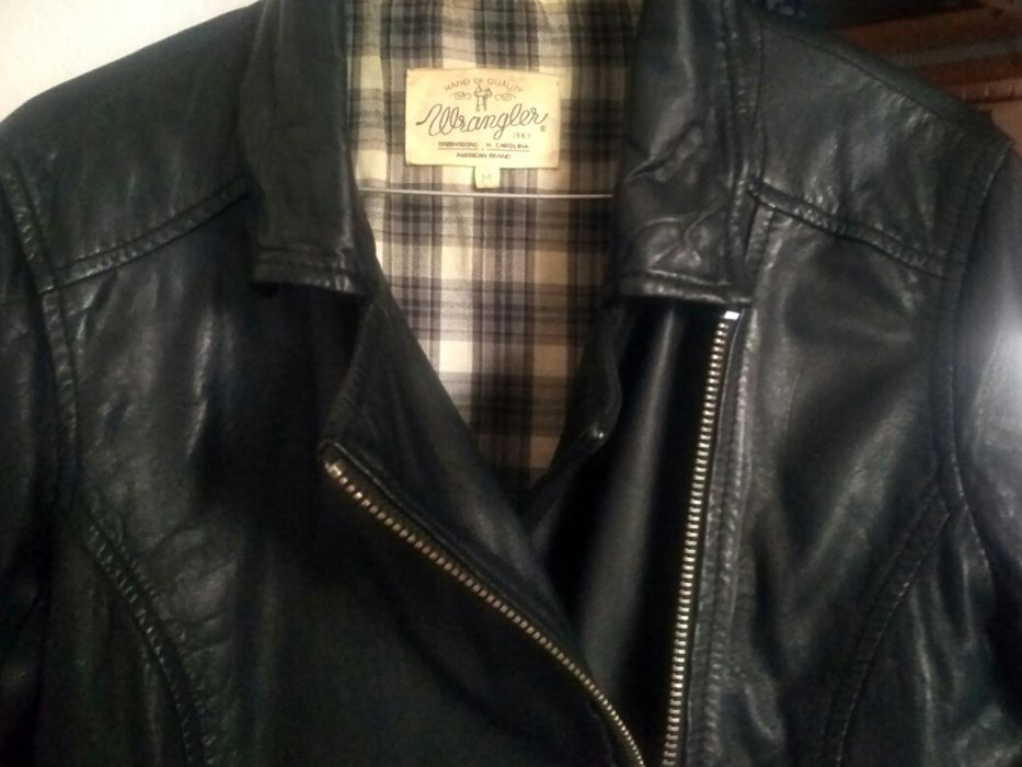 Damska kurtka ze skóry naturalnej Wrangler rozm.M