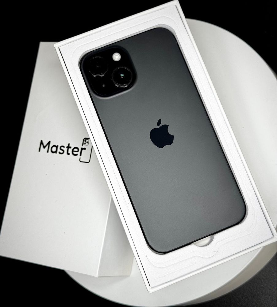 Apple iphone 15 128gb black jak nowy 100% 0 cykli 6msc gwar