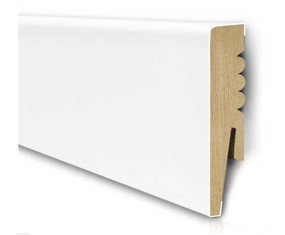 Listwa przypodłogowa MDF biała SKL8 8x1,6x207cm cena za mb Warszawa