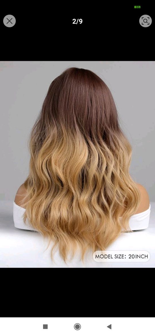 Sprzedam perukę ombre blond brąz